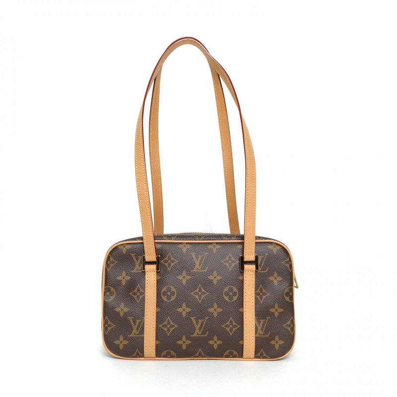 LOUIS VUITTON CITÉ矩形手袋老花PVC金扣晶片肩背包-2