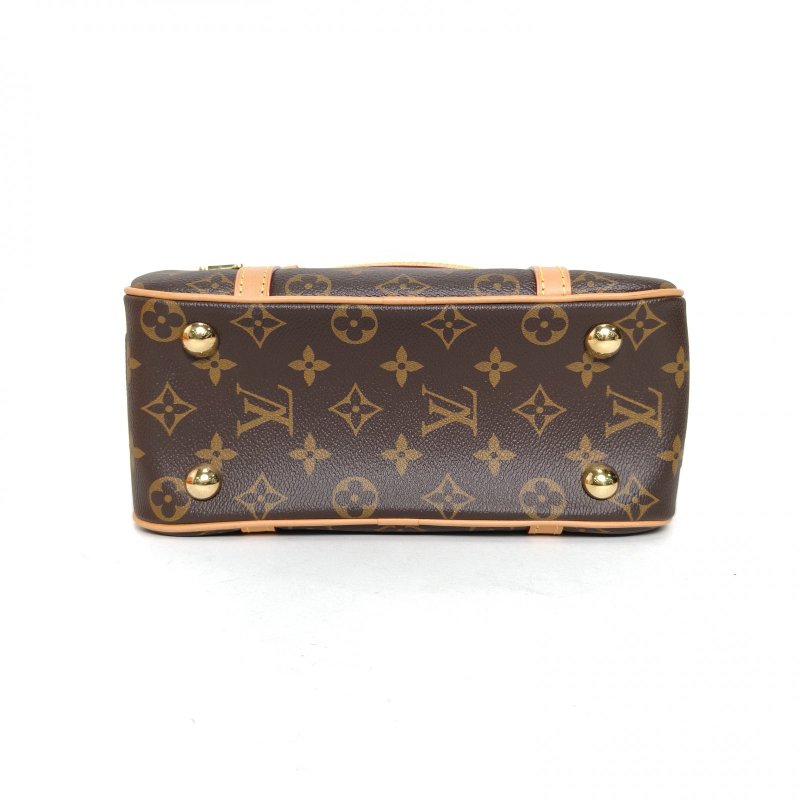 LOUIS VUITTON CITÉ矩形手袋老花PVC金扣晶片肩背包-4