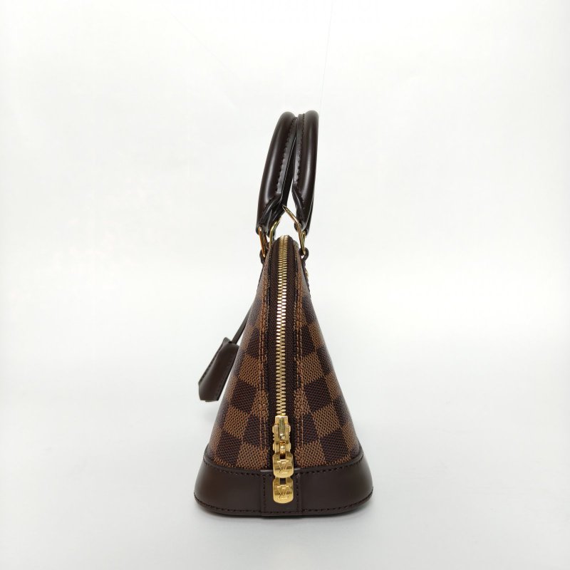 LOUIS VUITTON ALMA貝殼包BB23.5棕色棋盤格PVC2019肩背包-1