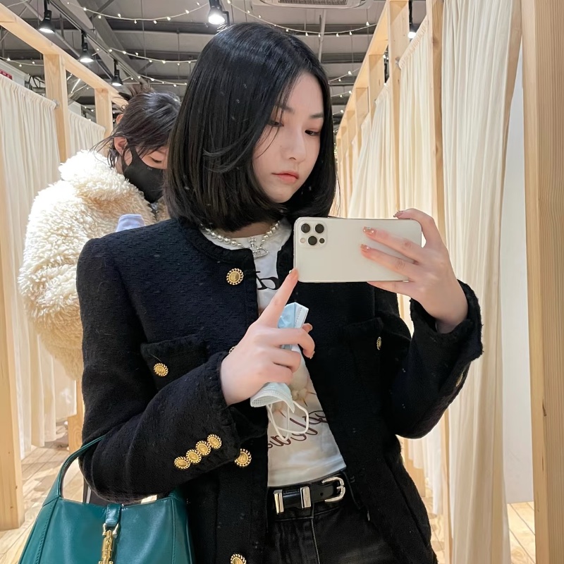 ❤️YSL SAINT LAURENT 經典款黑金外套-3