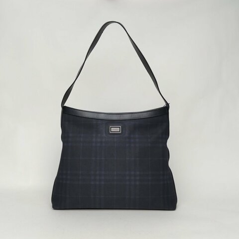 Burberry 拼色牛皮帆布Burberry手提包//肩背包