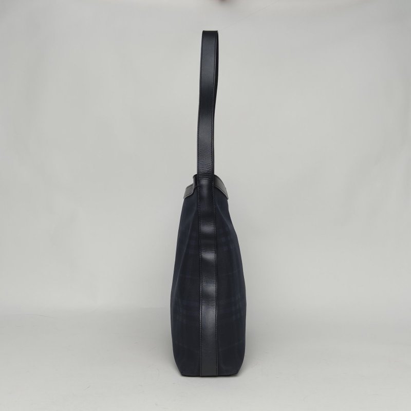 Burberry 拼色牛皮帆布Burberry手提包//肩背包-3