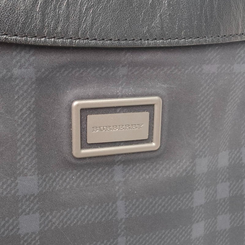 Burberry 拼色牛皮帆布Burberry手提包//肩背包-4
