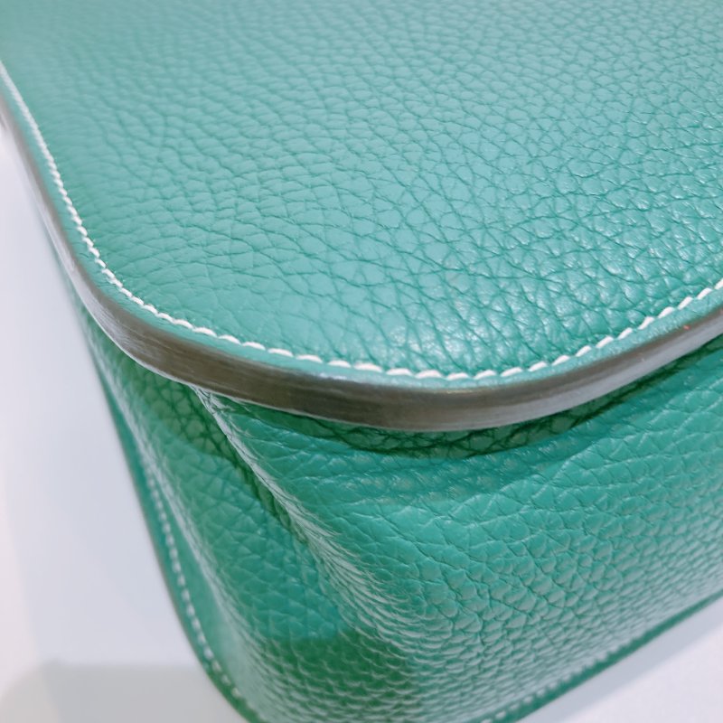 TW4591 Hermes Halzan 31愛馬仕 單肩背包 TC Skin 1K Bambou x PHW-7