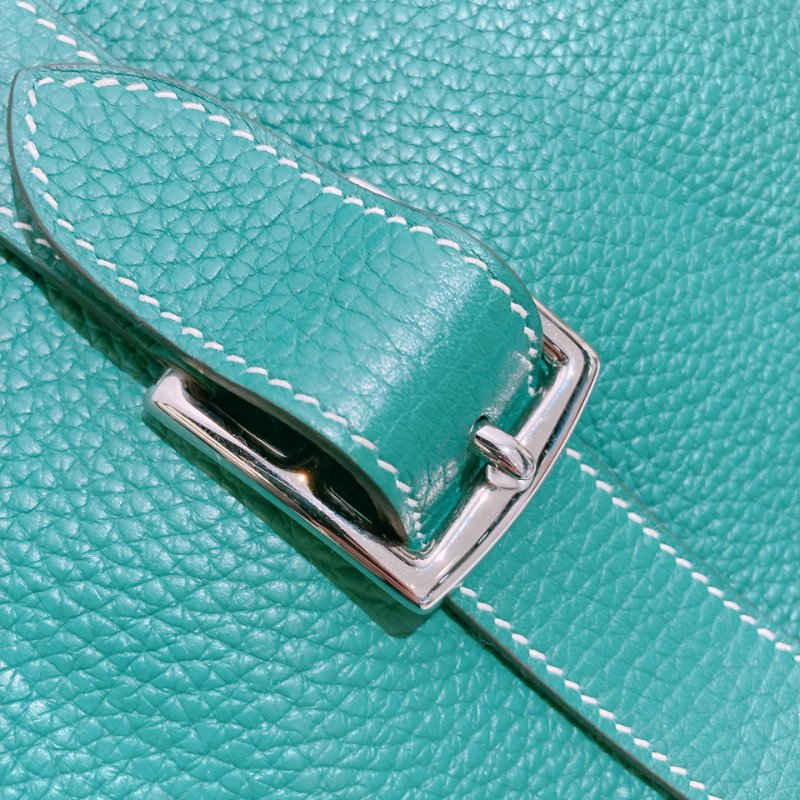 TW4591 Hermes Halzan 31愛馬仕 單肩背包 TC Skin 1K Bambou x PHW-12