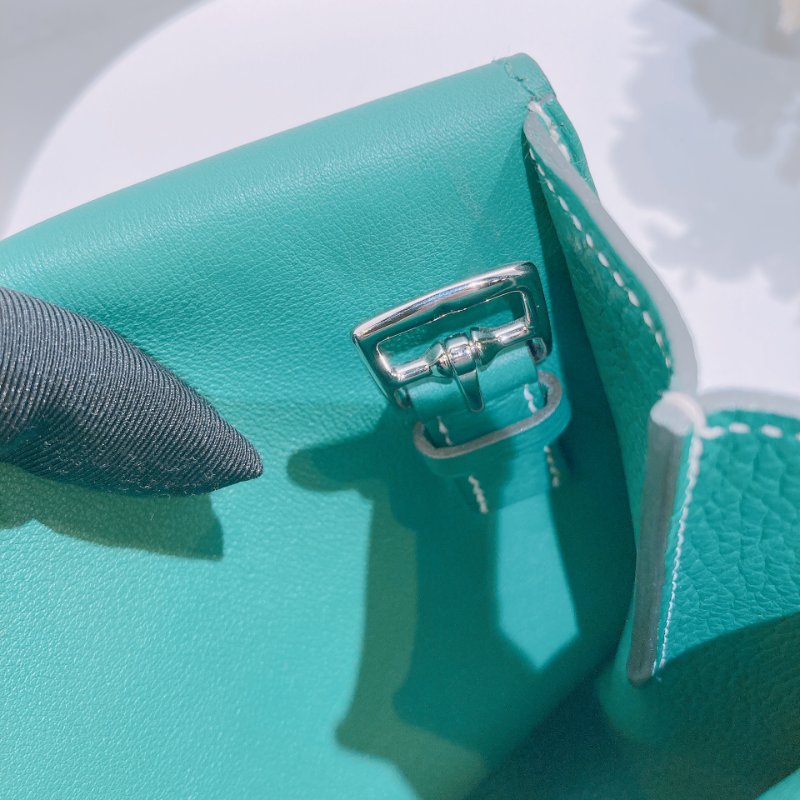 TW4591 Hermes Halzan 31愛馬仕 單肩背包 TC Skin 1K Bambou x PHW-16