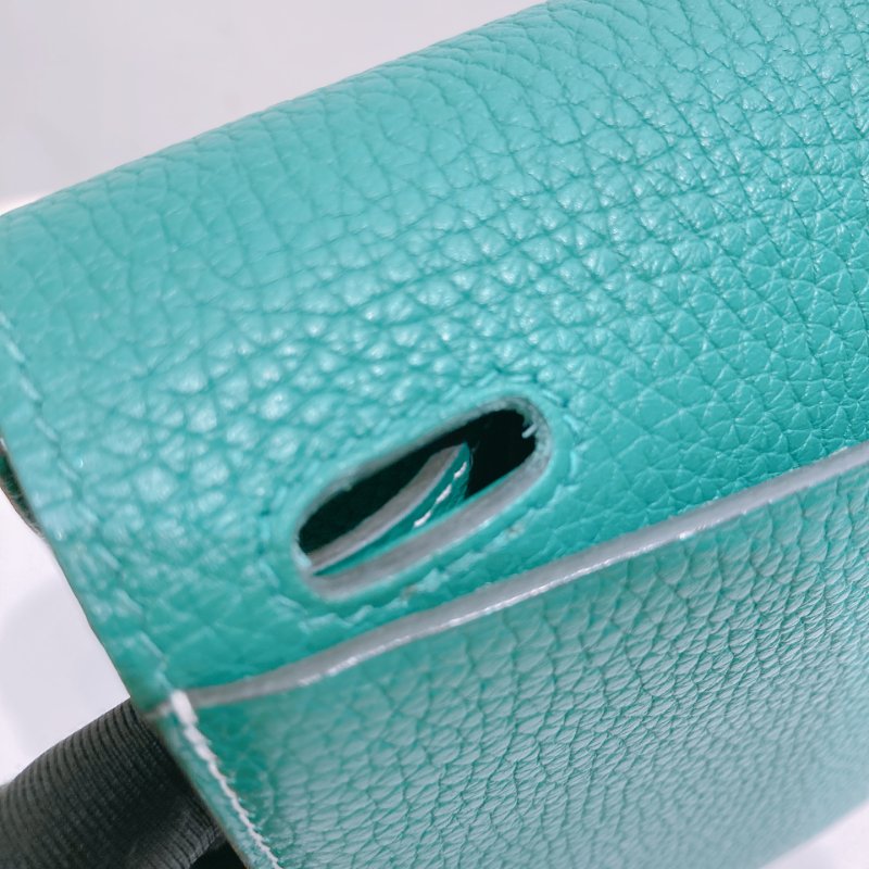 TW4591 Hermes Halzan 31愛馬仕 單肩背包 TC Skin 1K Bambou x PHW-23