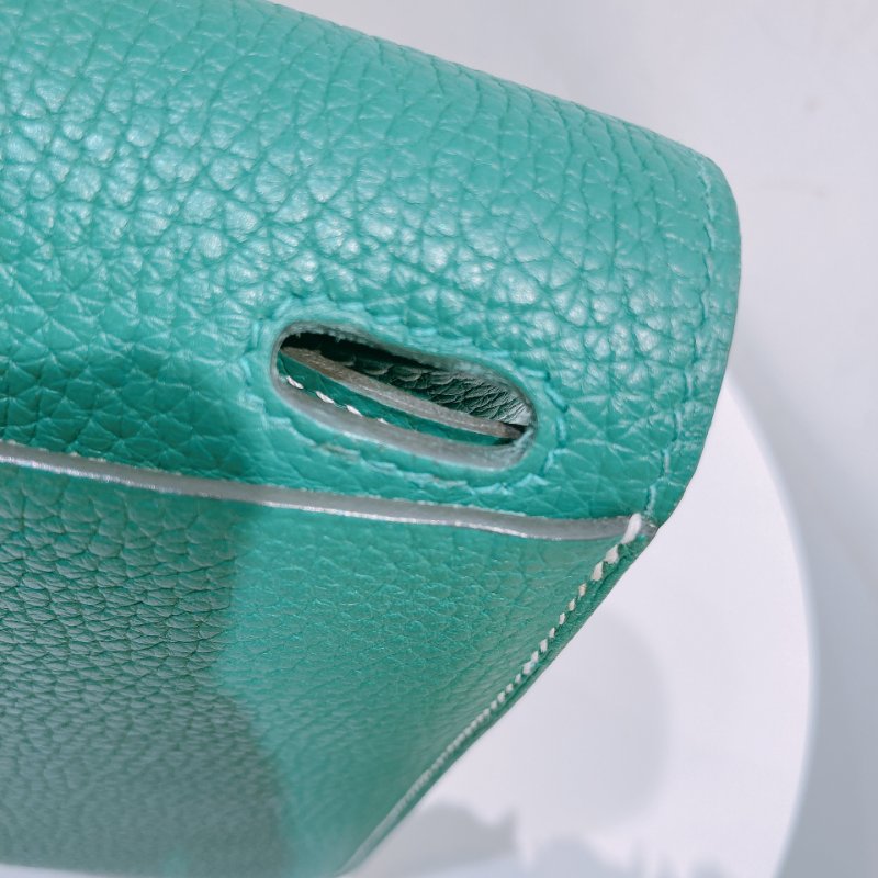 TW4591 Hermes Halzan 31愛馬仕 單肩背包 TC Skin 1K Bambou x PHW-24