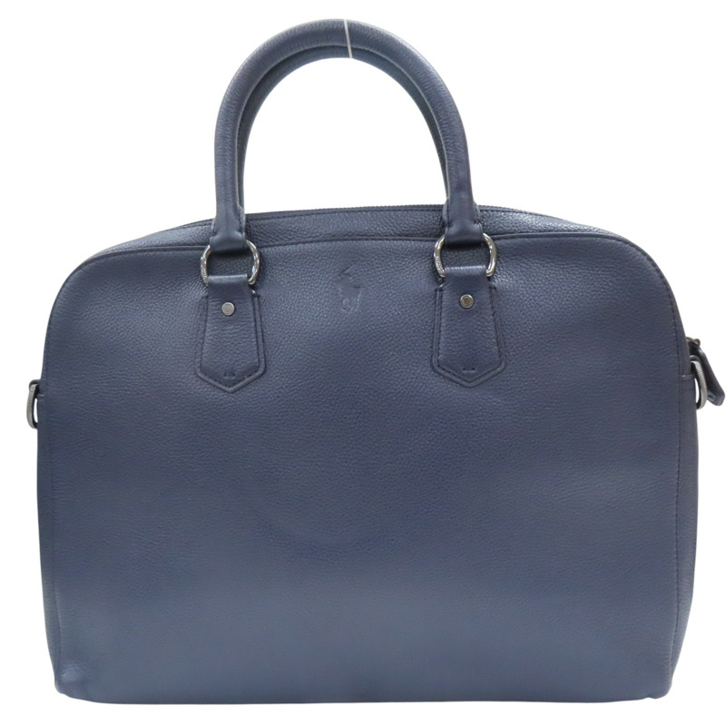 藍色 牛皮 手提公事包 (缺背帶)【Ralph Lauren】-1