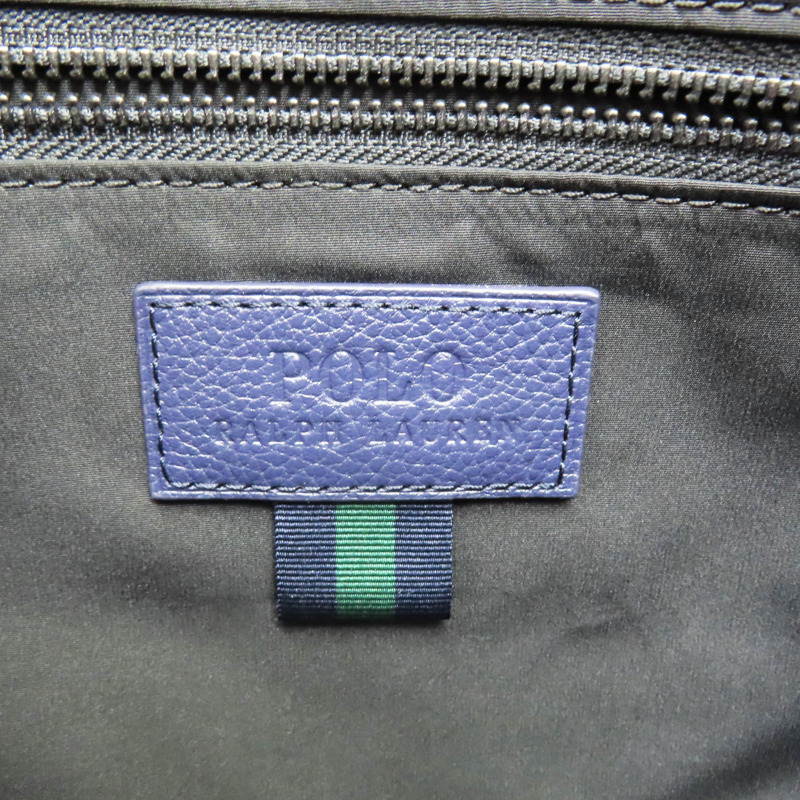 藍色 牛皮 手提公事包 (缺背帶)【Ralph Lauren】-7