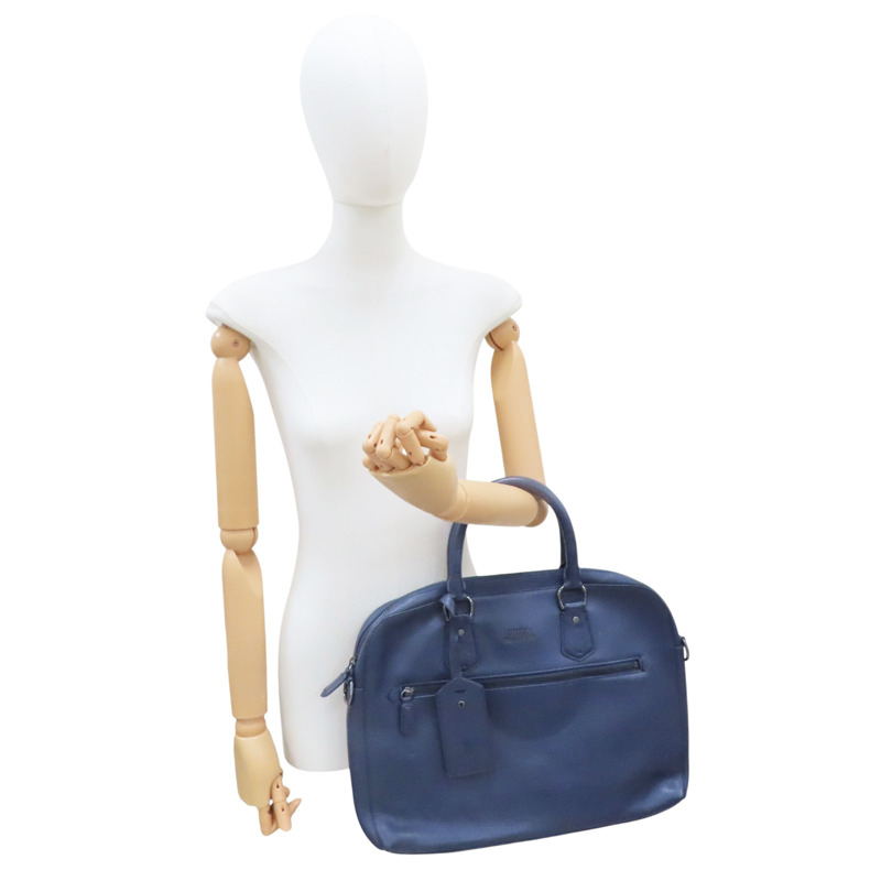 藍色 牛皮 手提公事包 (缺背帶)【Ralph Lauren】-8