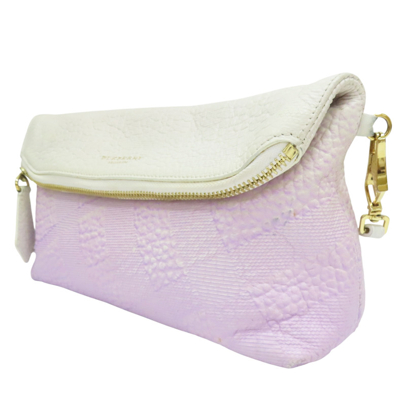 紫色漸層 牛皮 肩背包【BURBERRY 巴寶莉】 3928830-2