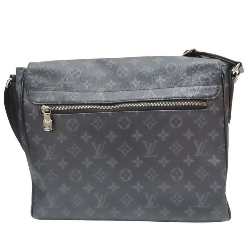 黑色 棋盤格 PVC帆布 District MM 肩背包 (有異味)【LOUIS VUITTON LV 路易威登】 M44001-1