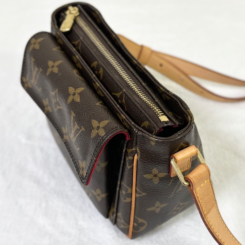 Louis Vuitton LV Vivacite 小號經典老花豆腐包小方包-8