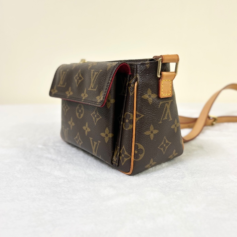 Louis Vuitton LV Vivacite 小號經典老花豆腐包小方包-11