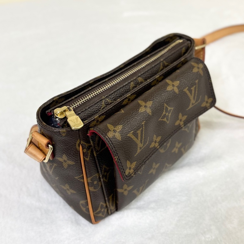 Louis Vuitton LV Vivacite 小號經典老花豆腐包小方包-17