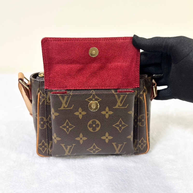 Louis Vuitton LV Vivacite 小號經典老花豆腐包小方包-18