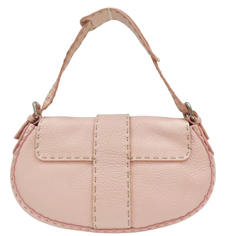 粉色 牛皮 Celeria Mini 肩背包【FENDI 芬迪】 8BR407-1