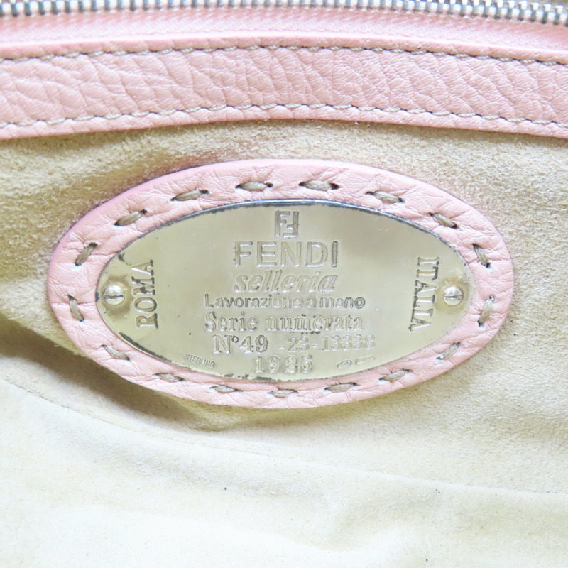 粉色 牛皮 Celeria Mini 肩背包【FENDI 芬迪】 8BR407-6