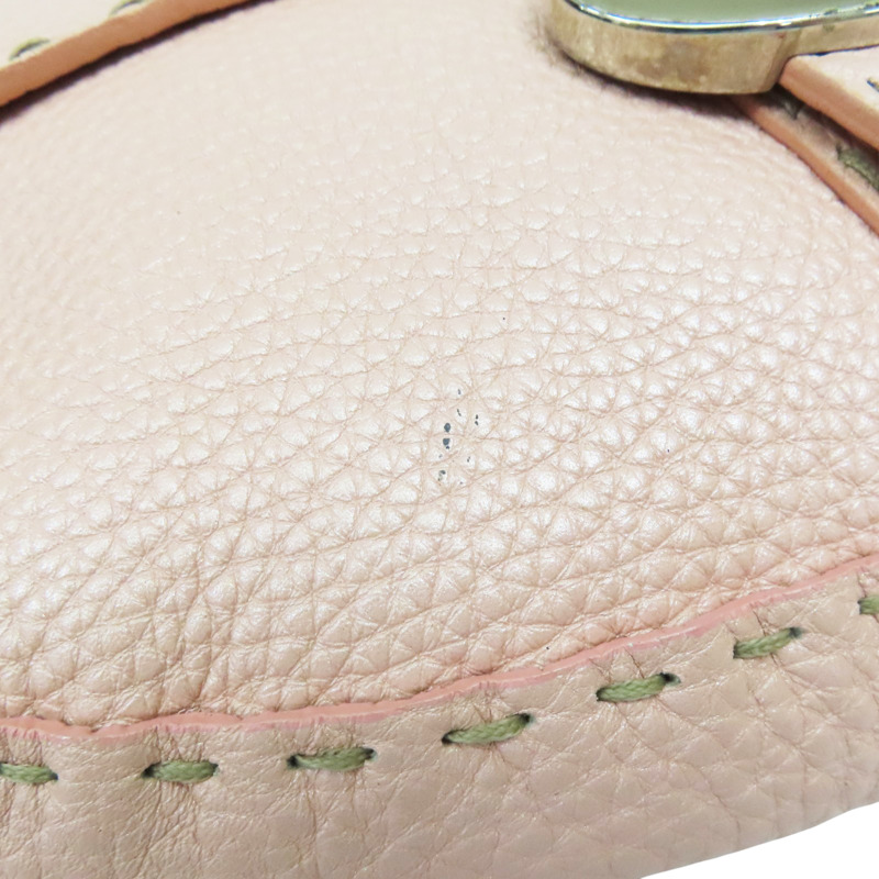 粉色 牛皮 Celeria Mini 肩背包【FENDI 芬迪】 8BR407-14