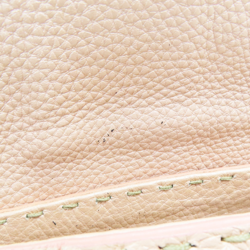 粉色 牛皮 Celeria Mini 肩背包【FENDI 芬迪】 8BR407-15