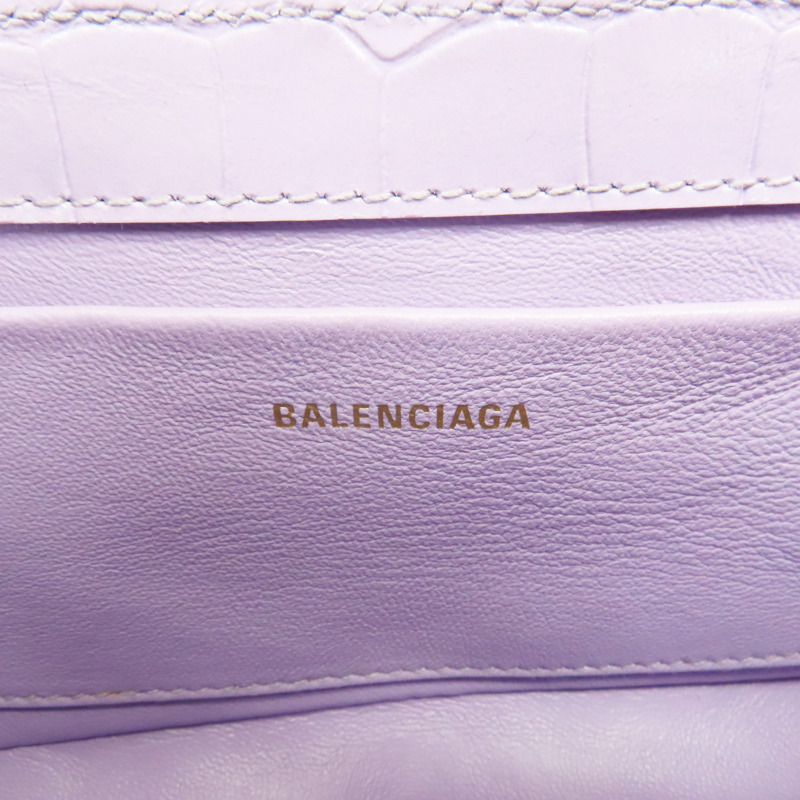 紫色  牛皮壓紋 兩用包【BALENCIAGA 巴黎世家】 695645-6