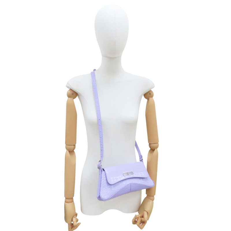 紫色  牛皮壓紋 兩用包【BALENCIAGA 巴黎世家】 695645-7