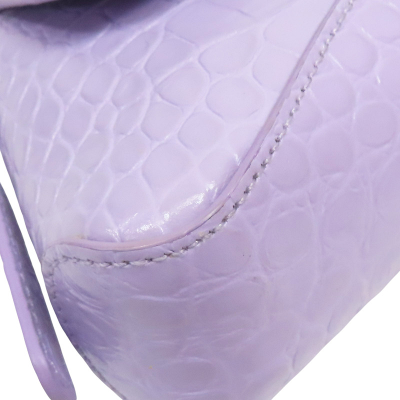 紫色  牛皮壓紋 兩用包【BALENCIAGA 巴黎世家】 695645-9