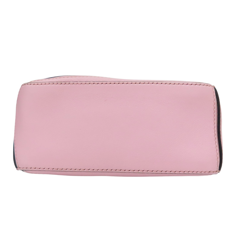 粉色 牛皮 Puzzle Mini 肩背包【LOEWE 羅威】 322.30.U95-3