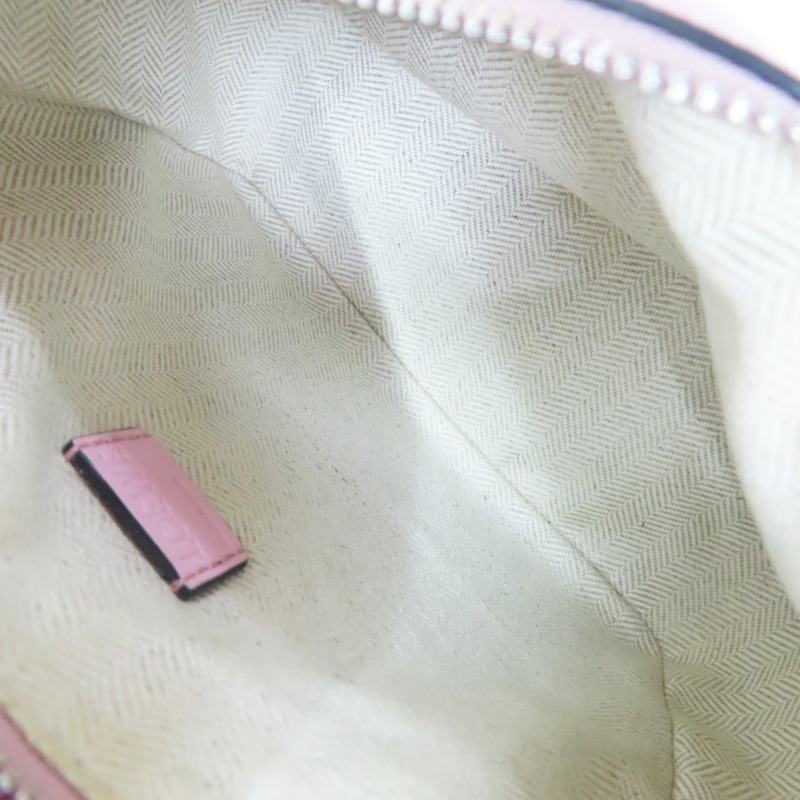 粉色 牛皮 Puzzle Mini 肩背包【LOEWE 羅威】 322.30.U95-4