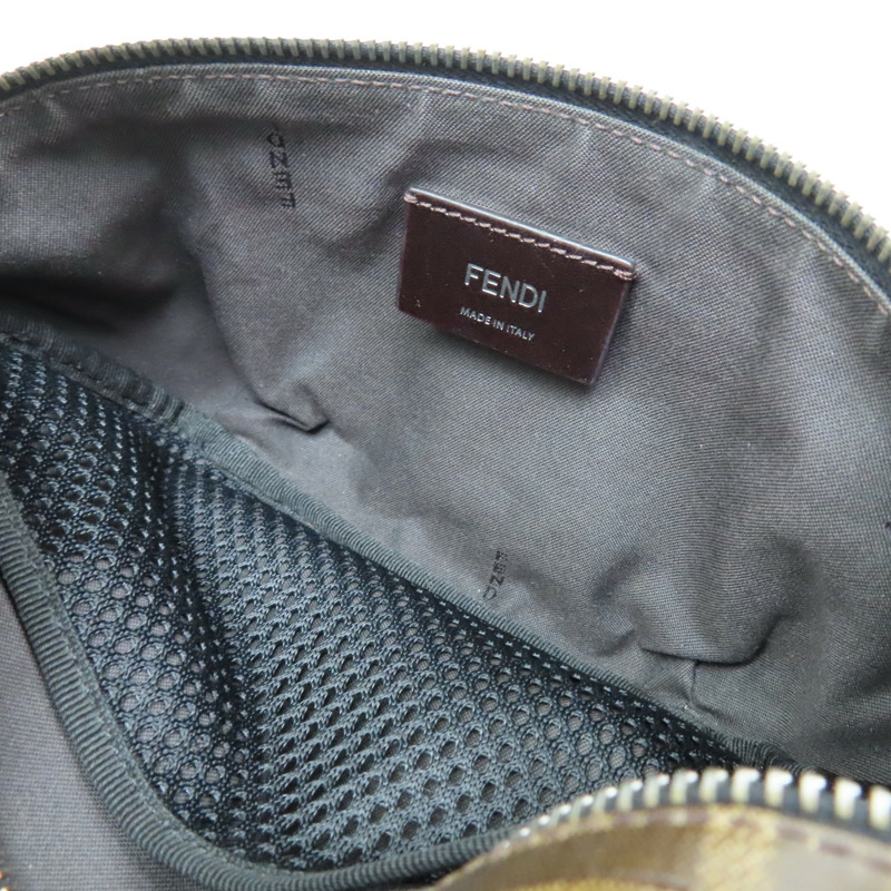 棕色 FF 帆布 Belt Bag 腰包【FENDI 芬迪】 7VA446-6