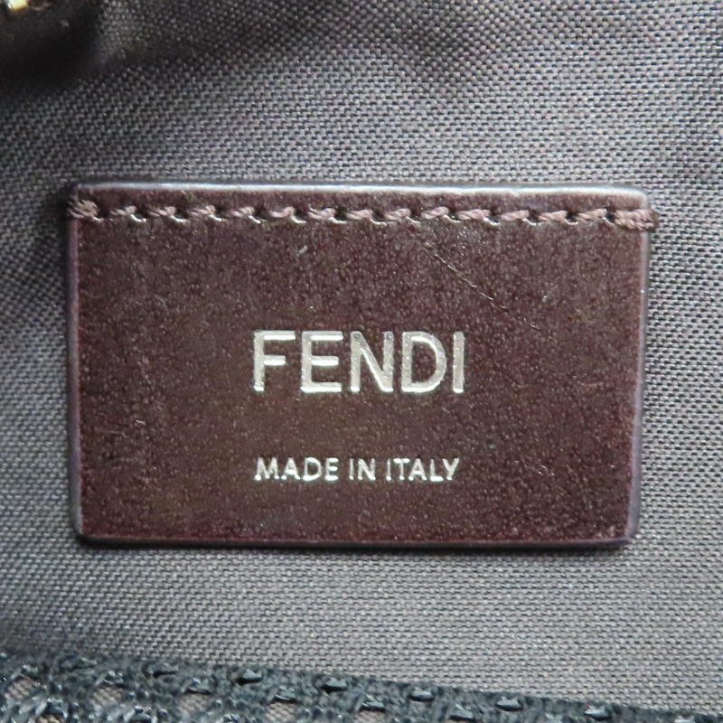 棕色 FF 帆布 Belt Bag 腰包【FENDI 芬迪】 7VA446-9