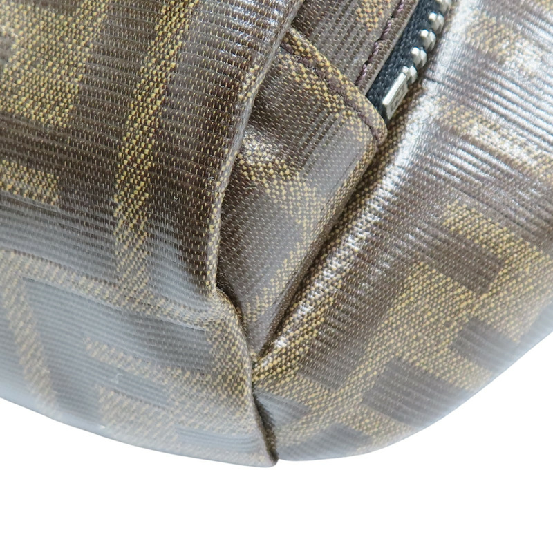 棕色 FF 帆布 Belt Bag 腰包【FENDI 芬迪】 7VA446-13