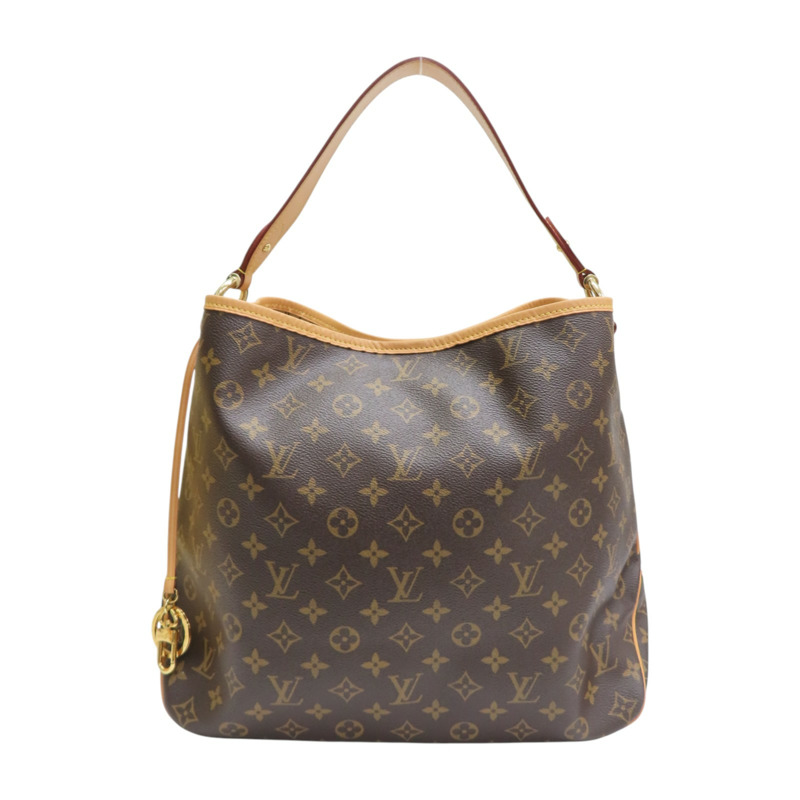 棕色 原花帆布 Delightful MM 肩背包【LOUIS VUITTON LV 路易威登】 M50156-0