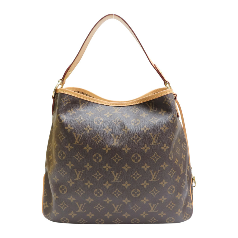 棕色 原花帆布 Delightful MM 肩背包【LOUIS VUITTON LV 路易威登】 M50156-1