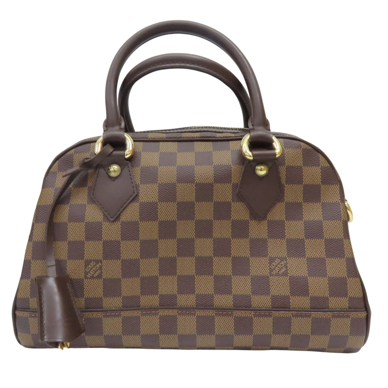 棕色 棋盤格 PVC帆布 手提包【LOUIS VUITTON LV 路易威登】 N60008-0