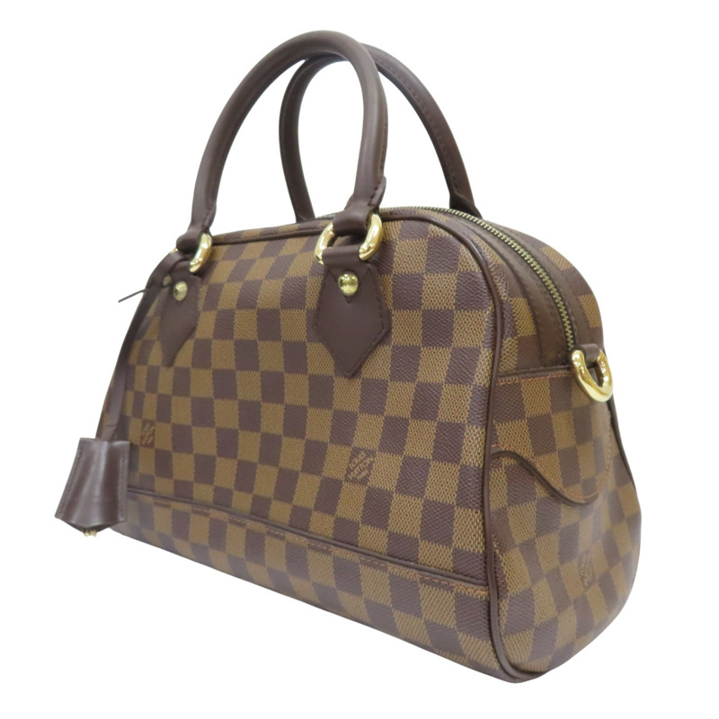 棕色 棋盤格 PVC帆布 手提包【LOUIS VUITTON LV 路易威登】 N60008-2