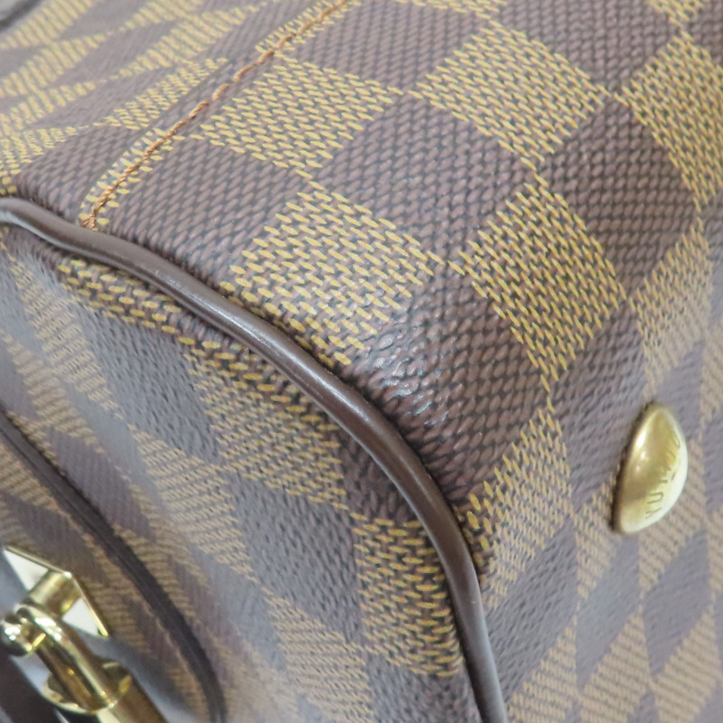 棕色 棋盤格 PVC帆布 手提包【LOUIS VUITTON LV 路易威登】 N60008-8