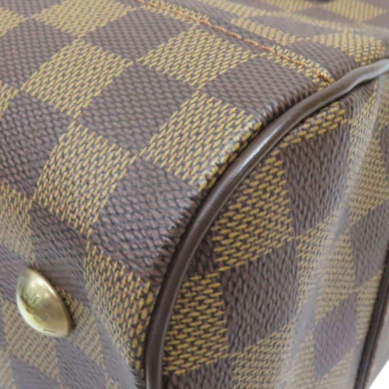 棕色 棋盤格 PVC帆布 手提包【LOUIS VUITTON LV 路易威登】 N60008-9