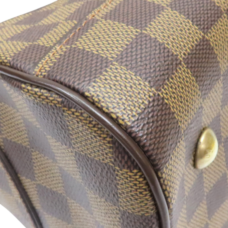 棕色 棋盤格 PVC帆布 手提包【LOUIS VUITTON LV 路易威登】 N60008-10