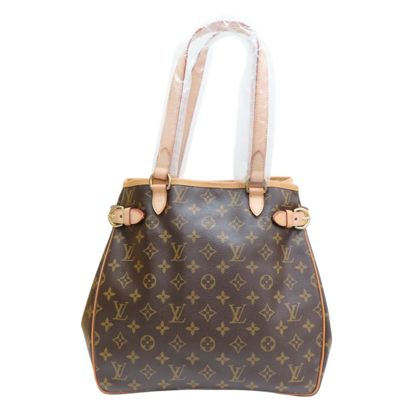 棕色 原花帆布 Batignolles 肩背包【LOUIS VUITTON LV 路易威登】 M51153-0