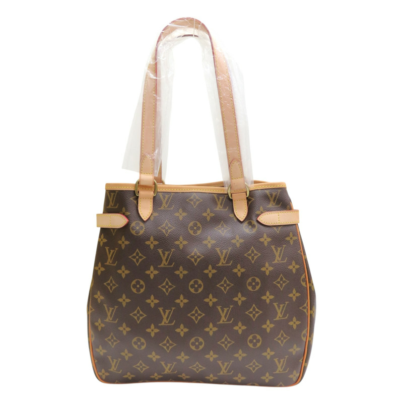 棕色 原花帆布 Batignolles 肩背包【LOUIS VUITTON LV 路易威登】 M51153-1