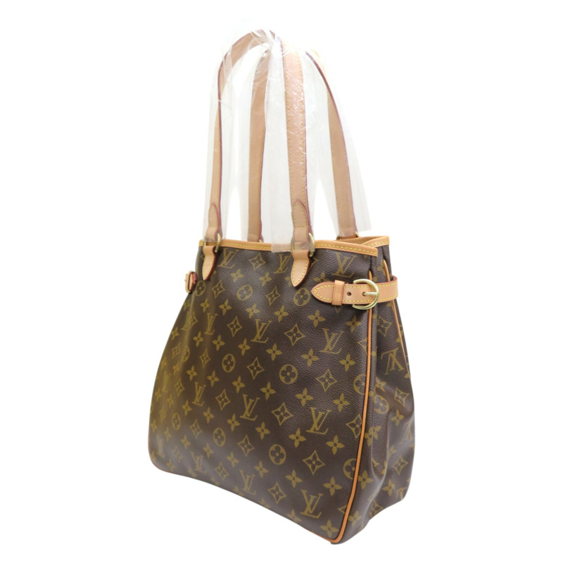 棕色 原花帆布 Batignolles 肩背包【LOUIS VUITTON LV 路易威登】 M51153-2