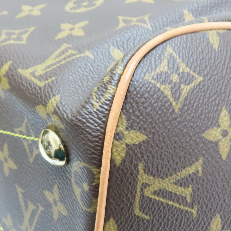 棕色 原花帆布 Tivoli GM 肩背包【LOUIS VUITTON LV 路易威登】 M40144-11