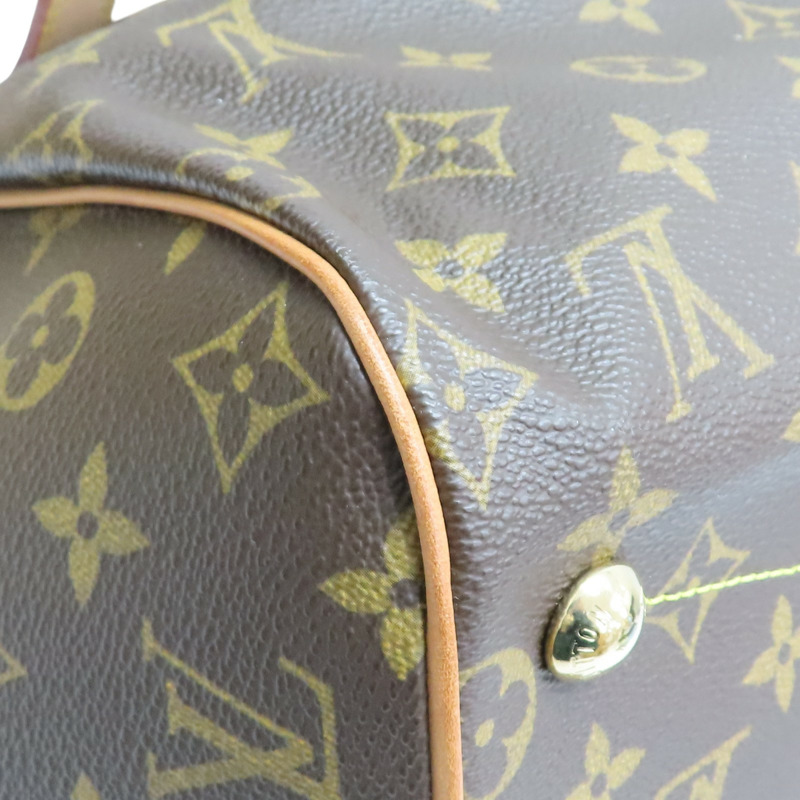 棕色 原花帆布 Tivoli GM 肩背包【LOUIS VUITTON LV 路易威登】 M40144-12