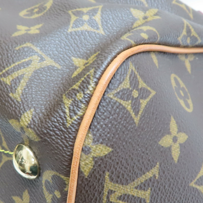棕色 原花帆布 Tivoli GM 肩背包【LOUIS VUITTON LV 路易威登】 M40144-13