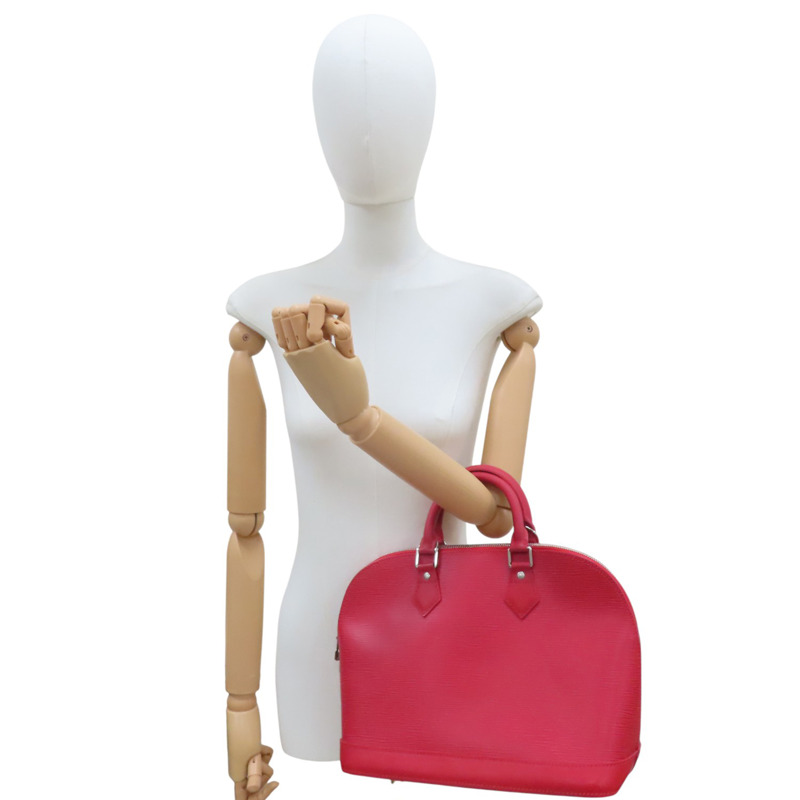 紅色 水波紋EPI Alma 手提包【LOUIS VUITTON LV 路易威登】 M52147-7