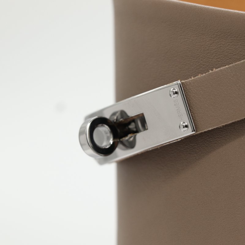 Hermès 愛馬仕 Jumping  Etoupe Box 大象灰 小牛皮 長靴-7