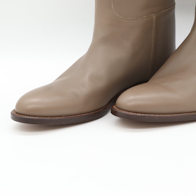 Hermès 愛馬仕 Jumping  Etoupe Box 大象灰 小牛皮 長靴-10