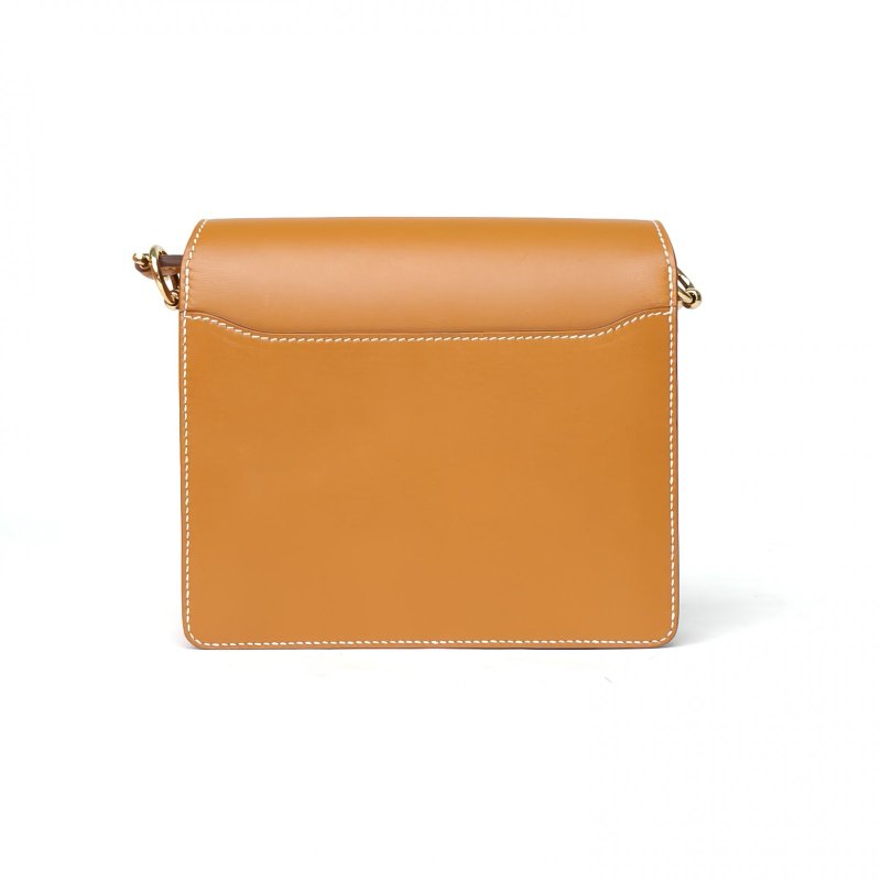 HERMES Roulis豬鼻子1921沙灘金BUTLER皮Z刻金扣肩背包-2